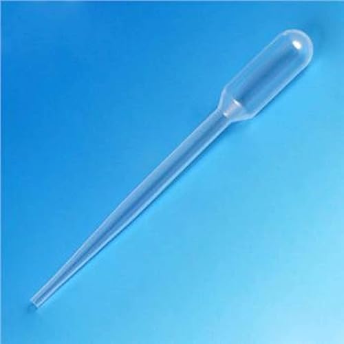 Globe Scientific 138080-S01 Transfer Pipet, General Purpose, Standard, LDPE, 7.0mL Capacity, Sterile, Individually Wrapped, 155mm Length, Pack of 500 - Poueer