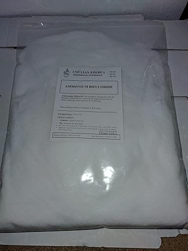 Ammonium Bifluoride Crystal Powder - for Metal Acid Cleaning & Brightening - Made in USA (2, Pounds) - Poueer