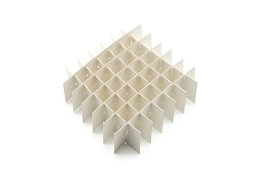 Heathrow Scientific HD2860H Cardboard Cryogenic 81-Cell Partition for Vial Box (Pack of 12) - Poueer