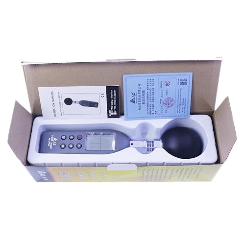 AZ87786 Handheld WBGT Data Logger Wet Bulb Globe Temperature Meter WBGT Meter with Data Logger - Poueer