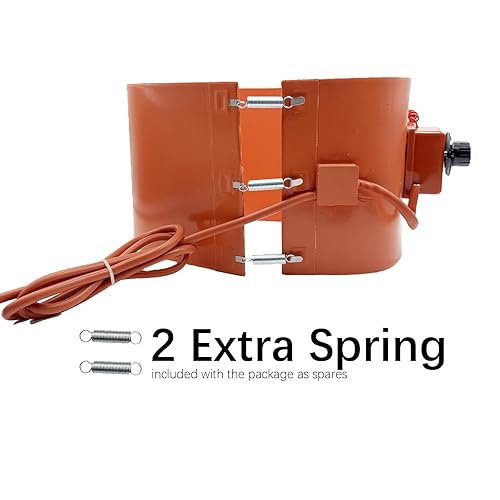 5 Gallon Drum Heater Band for Grease Kegs, Honey Drums & Water Buckets –120V 800W with Twist Temperature Controller (86°F to 302°F) - Poueer