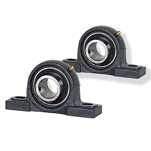 2x 1.9375 in Pillow Block Cast Iron UCAK210-31 Mounted Bearing UC210-31+AK210 - Poueer