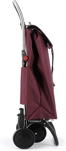 Rolser I-Max MF 4 Wheel Foldable Shopping Trolley - Orange - Poueer