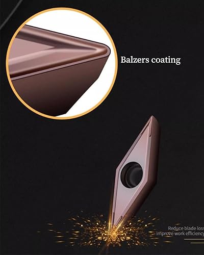 3/8in 1/2in Indexable Metal Lathe Turning Tool Holder with VCMT110304 Carbide Turning Inserts for Stainless Steel(2pcs Holders + 10pcs VCMT11 Insert + 10pcs Screws) - Poueer