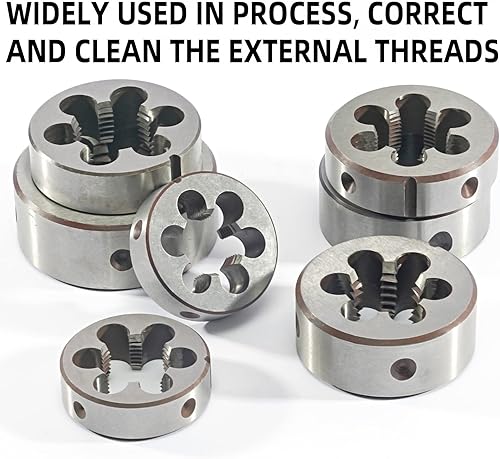 1 1/4'-18 UNEF Round Die, Right Hand Machine Thread Die 1-1/4 x 18 UNEF - Poueer