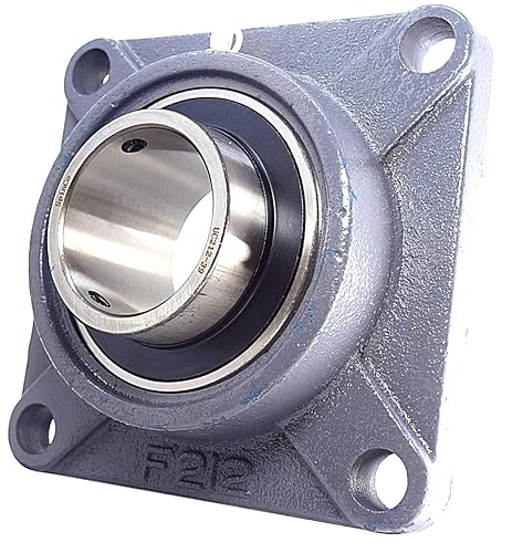 2-7/16' Four Bolt Flange Bearing Set Screws F4B-SC-207, UCF212-39 SpinCo by SpinCo - Poueer