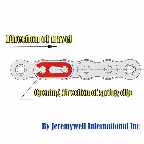 Jeremywell 60SS Stainless Steel Roller Chain 10 Feet with 2 Connecting Links - Poueer