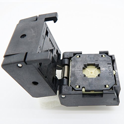 QFN40(5x5)-0.4 Burn in Socket QFN40 MLF40 WLCSP40 Package Testing Adapter, 0.4mm Pitch IC Size 5x5mm NP506-040-007-SC-G QFN IC MCU Programming Socket Burn-in(Clamshell, 0.4mm) - Poueer