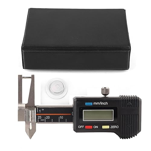 Electronic Digital Caliper, 1.5V Stainless Steel Micro Electronic Digital Display Triple Use Ruler Thickness Measuring Caliper Gauge, 0~25mm Measuring Range, 0.03mm Accuracy - Poueer