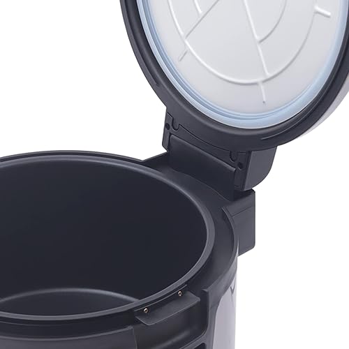 19L 20QT Commercial Rice Warmer, 110V 100W Non-stick Inner Pot Electric Rice Warmer with Warm Function only, Restaurant Stainless Steel Rice Warmer with Dual Temperature Control - Poueer