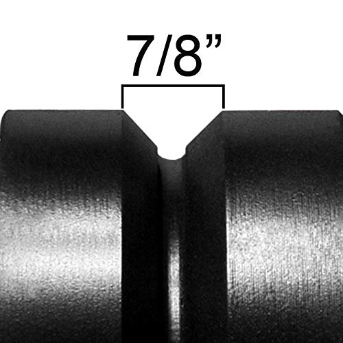 CasterHQ 8' X 2' V Groove Wheel 1200 LBS Capacity Replacement Wheel Commercial/Industrial Application Includes 3/4' Roller Bearing with 1/2' ID Spanner Bushing Bore 1/2' - Poueer