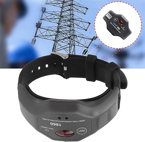 High Voltage Alarm, ETCR 1860 1KV 500KV High Voltage Detector, Wrist Alarm for Power Maintenance, Efficient High Voltage Detection Tool - Poueer