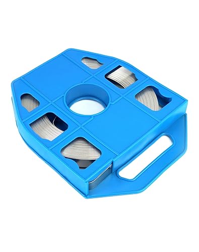 QWORK Band Strapping Coil, 1 Pack Stainless Steel Anti-Rust Strapping Band, 3/4' Width X 0.030' Thickness, 100-foot Roll in Blue Tote Bag, Bright Annealed Belt - Poueer