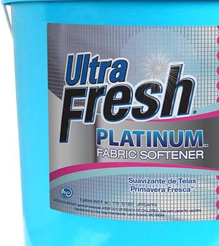 Ultra Fresh Platinum Fabric Softener Up to 640 Loads, Tropical Escape, 5 Gallon - Poueer