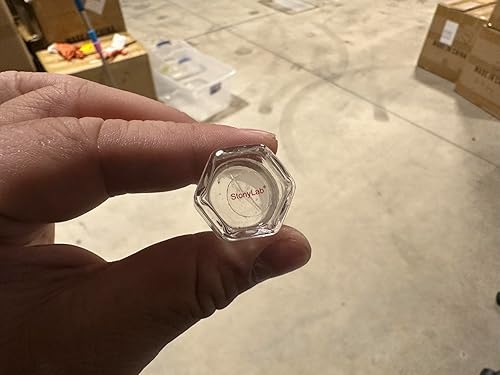 stonylab Glass Hex Head Hollow Glass Stopper, Hexagonal Head Glass Hollow Stopper for 24/40 Outer Joint Glass with Closed Bottom (5 Packs) - Poueer