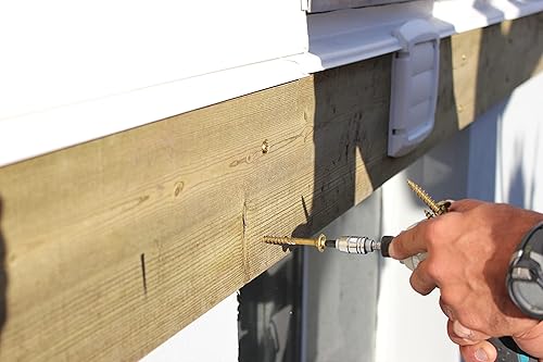 GRK 772691122872 3/8' x 8' 12287 RSS Rugged Structural Screws 50 Count, Gold - Poueer