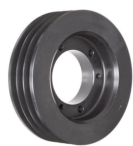 Martin 3 3V 412 SH Hi-Cap QD Sheave, 3V Belt Section, 3 Grooves, SH Bushing required, Class 30 Gray Cast Iron, 4.12' OD, 6022 max rpm, 4.07' Pitch Diameter - Poueer