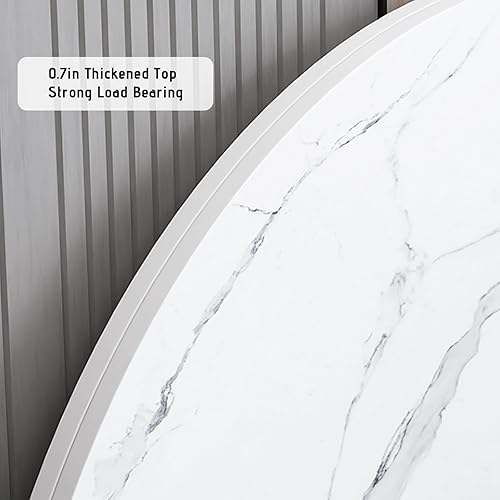 Large Round Foldable Table Top Only Wood Round Folding Table Top Extender 39in 43in 47in 51in 55in 59in 63in 67in 71in 75in 79in Space Saving Catering Banquet for Party Dining Game No Legs(Diameter:59 - Poueer