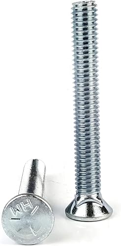 Flat Head Zinc Plated Grade 5 Plow Bolt 3/8'-16 x 3' Qty 100 - Poueer