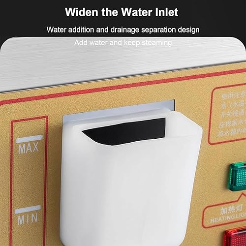Electric Steamed Bun Machine - Commercial 2/4/6-Hole Electric Steamer with Independent Water, Temperature Range 30-110°C for Efficient Cooking - Poueer