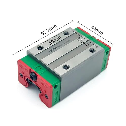 HIWIN Linear Guide Slider HGH20 HGH20CA HGH20HA (1, 1200mm(Only Rail)) - Poueer