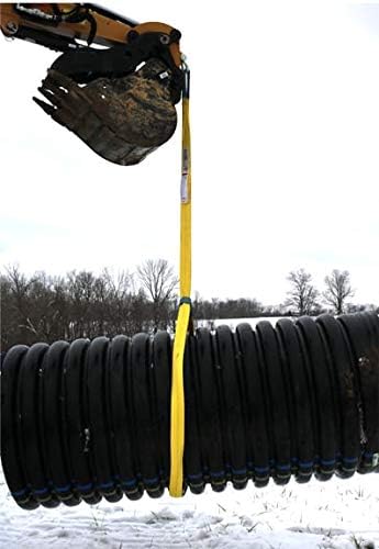 S-Line 20-EE2-9802X20 Lifting Sling 2-Ply, 2-Inch by 20-Foot, Tapered Eye to Eye Sling - Poueer