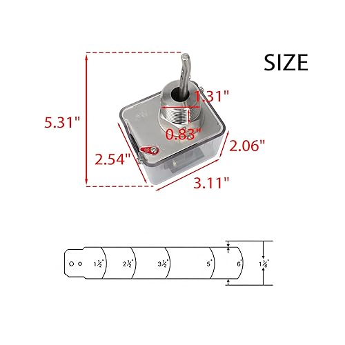 Oil Water Flow Control Switch, AC 15-250V 1/2''/DN15 Adjustable Automatic Water Pressure Sensor with 3 Paddles & SPDT Output - Poueer