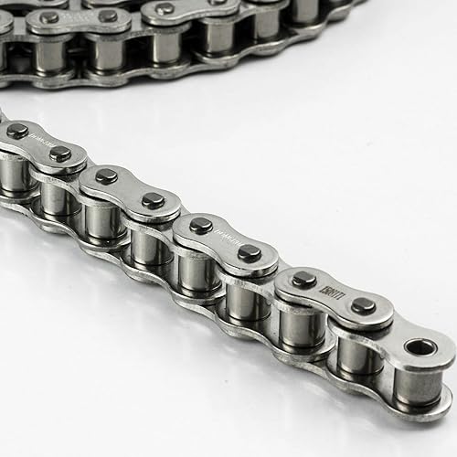 Jeremywell 60SS Stainless Steel Roller Chain 10 Feet with 2 Connecting Links - Poueer