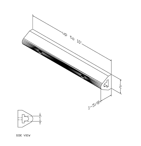 Herco D2 Extruded Rubber Bumper (10 Ft - Undrilled) - Poueer