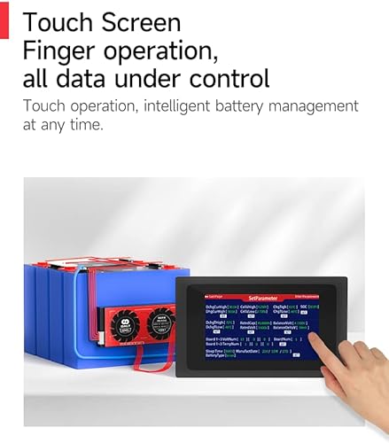 DALY Accessory 4.3 Inch Touch Screen Display with UART Port Smart BMS - Poueer