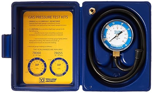Yellow Jacket 78060 Complete Test Kit, 0-35' W.C - Poueer