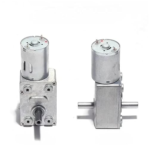 1Pcs High Double Shaft JGY370 turboworm DC Gear Motor 6V12V24V self-Locking Motor(10rpm,12V) - Poueer