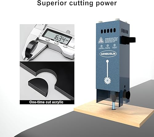 AENBUSLM 20W Laser Engraver Module,10000mW Output Power,Built-in Air Assist,Fixed-Focus,Double Ultra-Fine Compressed Spot CNC Carving DIY Laser Masterfor Laser Engraver Machine - Laser Class:lV - Poueer