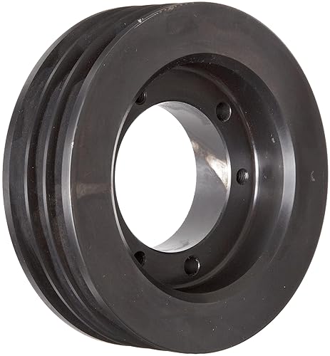 Martin 3 3V 412 SH Hi-Cap QD Sheave, 3V Belt Section, 3 Grooves, SH Bushing required, Class 30 Gray Cast Iron, 4.12' OD, 6022 max rpm, 4.07' Pitch Diameter - Poueer