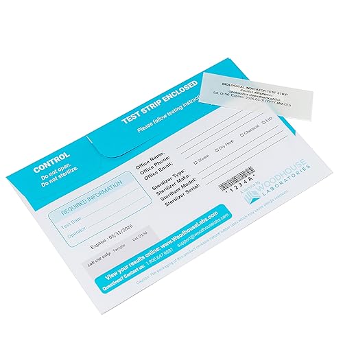 Spore Testing Service - 12 Mail in Spore Strips for Autoclave - Dental or Tattoo - Poueer