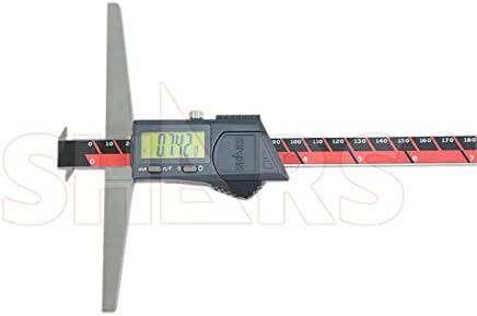 Aventor 12'/300mm IP67 Double Hook Electronic Digital Depth Gage 303-1785 R] - Poueer