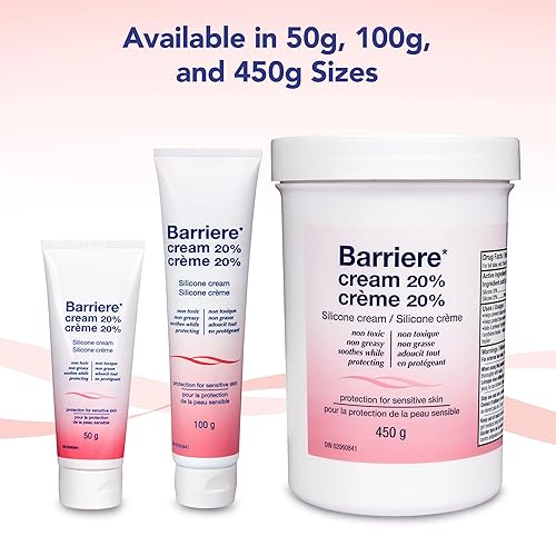 Barriere 450g Silicone Cream for Adults - Relieves Skin Irritation with 20% Dimethicone, Easy Application, Mess-free & Non-greasy - Poueer