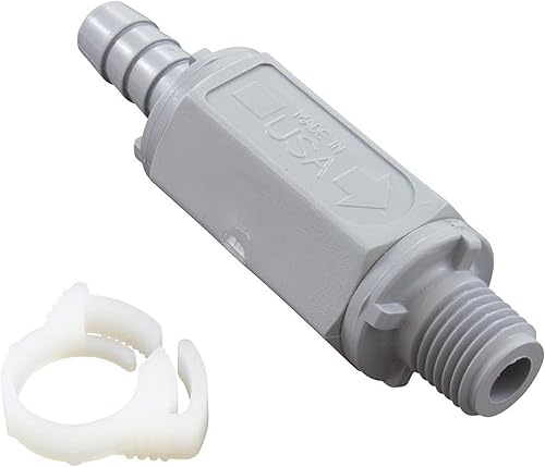 Rolachem RC521170 Check Valve, PVC, 3/8' barb x 1/4' NPT - Poueer
