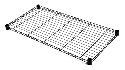 FSE Quantum 1260BK Wire Shelf, 60'W x 12'D, 600-800 lb. Capacity, Black epoxy Finish, NSF - Poueer