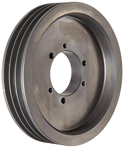 Martin 3 3V 412 SH Hi-Cap QD Sheave, 3V Belt Section, 3 Grooves, SH Bushing required, Class 30 Gray Cast Iron, 4.12' OD, 6022 max rpm, 4.07' Pitch Diameter - Poueer