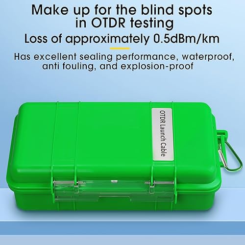 OTDR SCAPC-SCAPC 1KM Fiber Optic Transmission Launch Cable Box Fiber Optic Testing Extension line Transmission Cable Ring Test Tools OTDR Dead Zone Eliminator Test Tool - Poueer