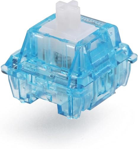KPREPUBLIC HUANO Holy Tom Switch RGB Advance Tactile 60g Switches for Mechanical Keyboard mx stem 3pin Symmetric Long Spring Blue White (Holy Tom Switch X110) - Poueer