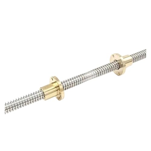 Screw Stainless Steel Ball Screw T10 Lead Screw Right-Left Length 100mm-600mm OD 10mm Pitch 2mm Lead 2mm (Size : Lead 2mm, Style : 500mm) - Poueer