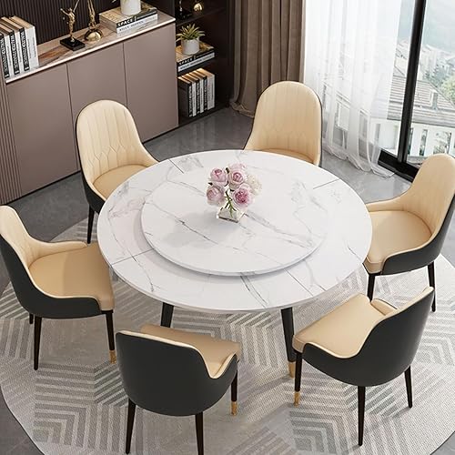 Large Round Foldable Table Top Only Wood Round Folding Table Top Extender 39in 43in 47in 51in 55in 59in 63in 67in 71in 75in 79in Space Saving Catering Banquet for Party Dining Game No Legs(Diameter:59 - Poueer