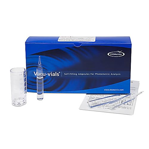 K-2513 Chlorine (Free and Total) Vacu-Vials Kit, 0.40-5.00 ppm - Poueer