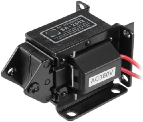 SA-2502 Lift 1.5kg Stroke 15mm AC24V AC 110V 220V AC Tractive Solenoid Electromagnet 1Pcs(AC24V) - Poueer