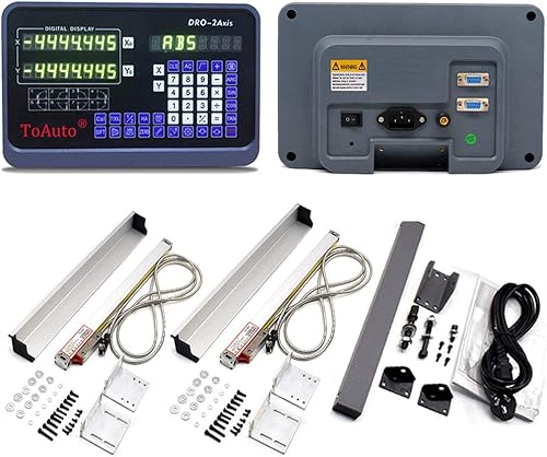 6' 24' 2 Axis Digital Readout DRO Display 5um Precision Linear Scale Encoder 150mm 600mm for CNC Wire Milling Cutting Machine - Poueer