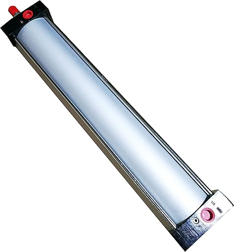 INTBUYING Air Cylinder Pneumatic Standard Cylinder Aluminum Alloy Magnetic Rod Dual Action Single Rod-SC 100 x 450 PT Bore:4' Stroke:18' - Poueer