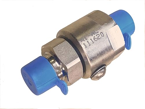 Super Swivel Inline 3/8 MXM NPTF Swivel with 3/8 FXF Eaton Adapter PN# SS8MP38XMP38-NI-AL (2714) - Poueer