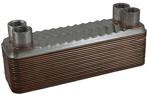 Duda Energy HX0520: F025 B3-5A 20 Plate Heat Exchanger 1/4' Female NPT, Degrees_Celsius, to Volts, Amps, ( - Poueer